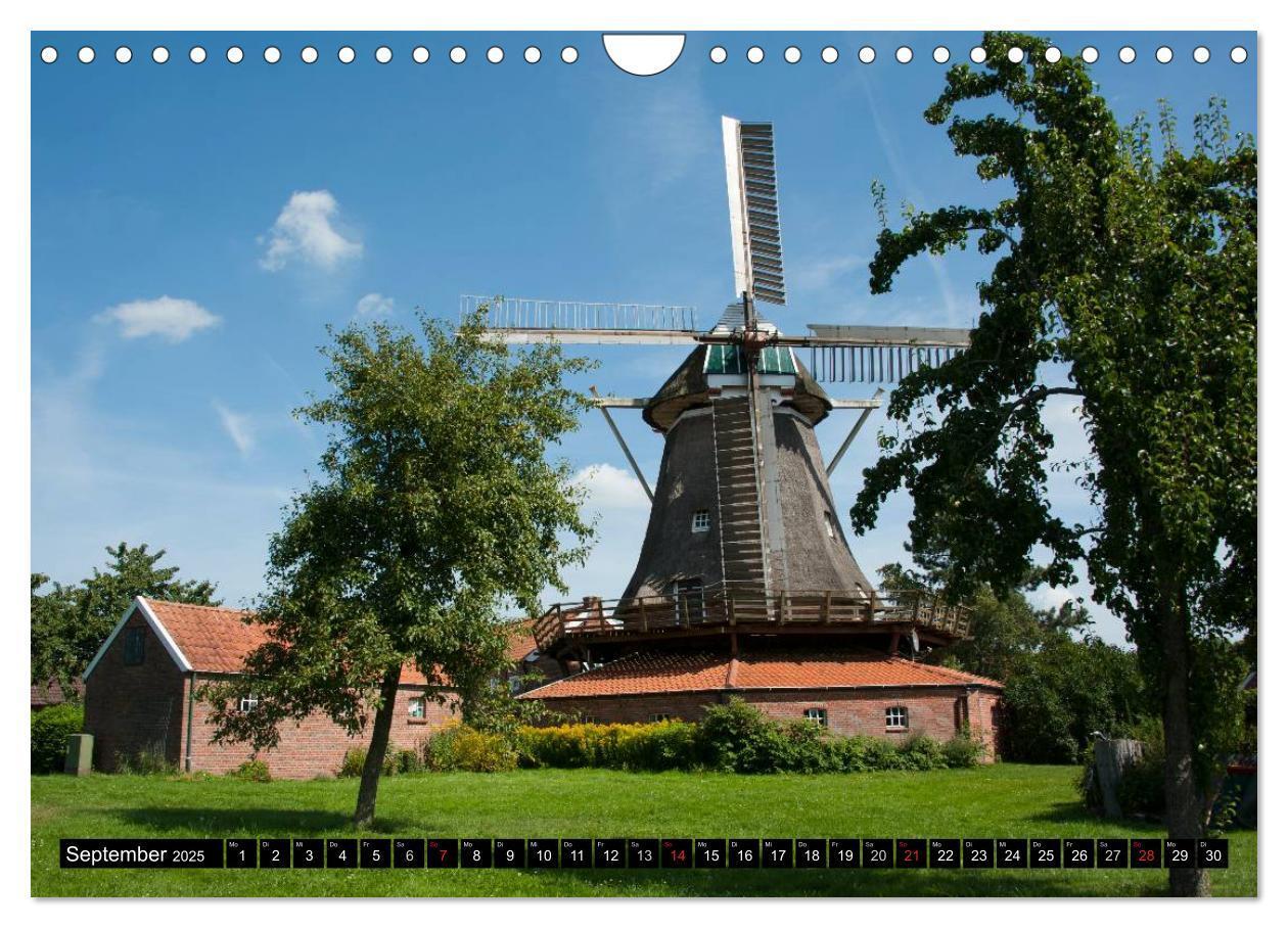 Bild: 9783435738083 | Windmühlen in Deutschland (Wandkalender 2025 DIN A4 quer), CALVENDO...