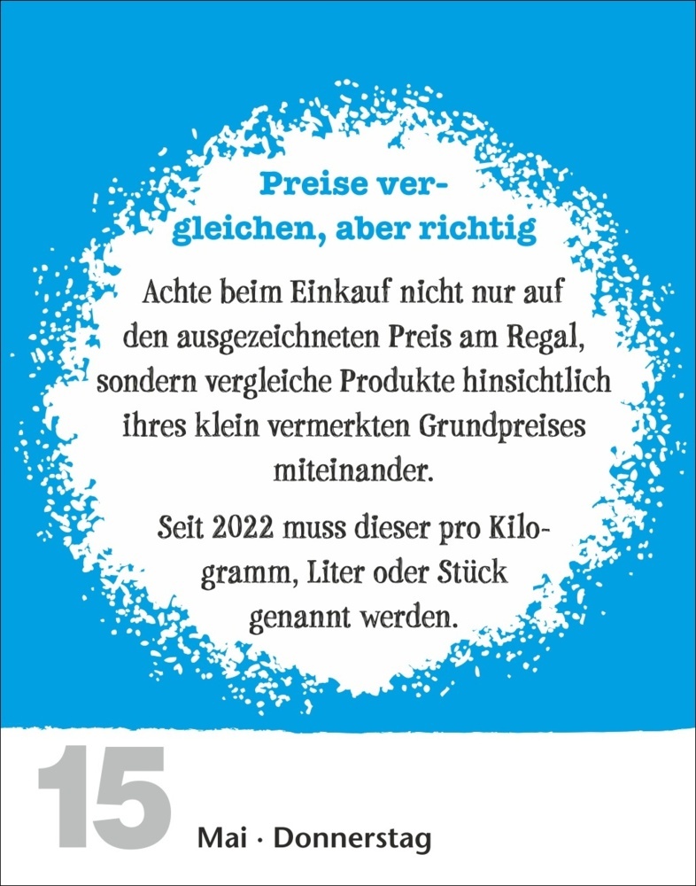 Bild: 9783840034251 | Lifehacks Tagesabreißkalender 2025 - Der hilfreichste Kalender...