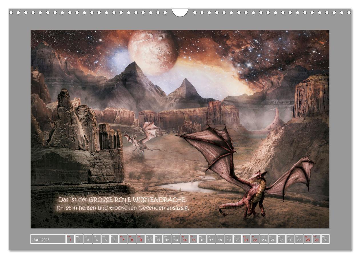 Bild: 9783383987274 | Wo die wilden Drachen wohnen (Wandkalender 2025 DIN A3 quer),...