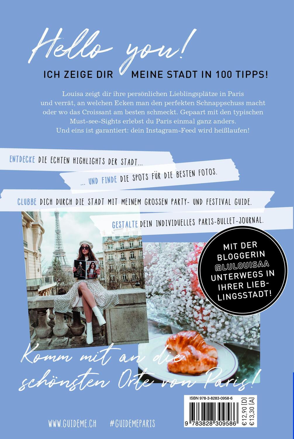 Rückseite: 9783828309586 | GuideMe Travel Book Paris - Reiseführer | Louisa Löw | Taschenbuch