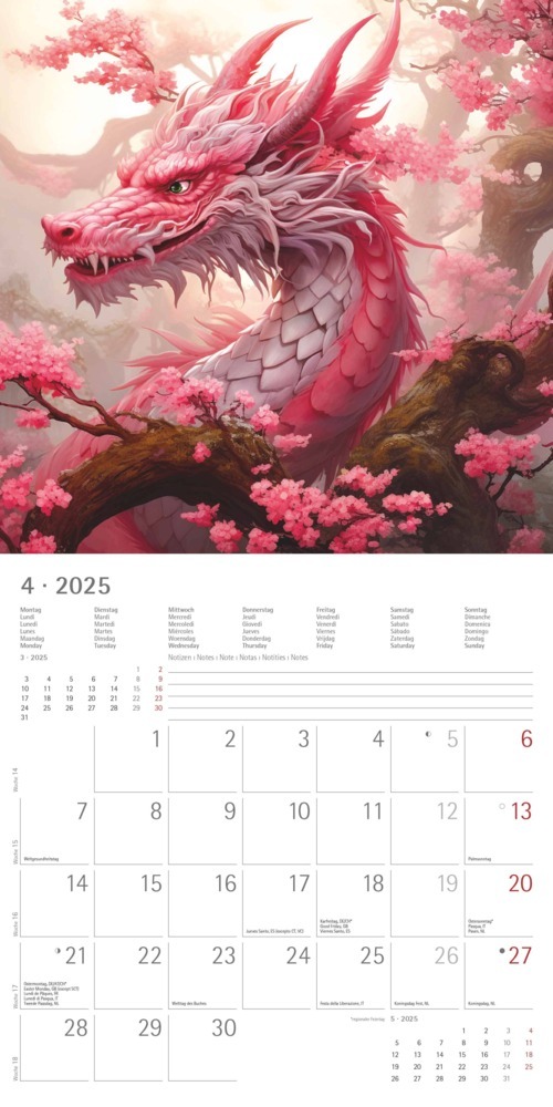 Bild: 4251732344320 | Alpha Edition - Drachen 2025 Broschürenkalender, 30x30cm, Kalender...