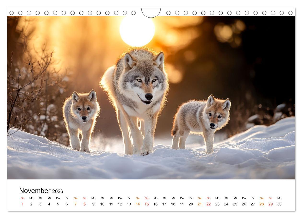 Bild: 9783457246870 | Wölfe - die Stimme der Wildnis (Wandkalender 2026 DIN A4 quer),...