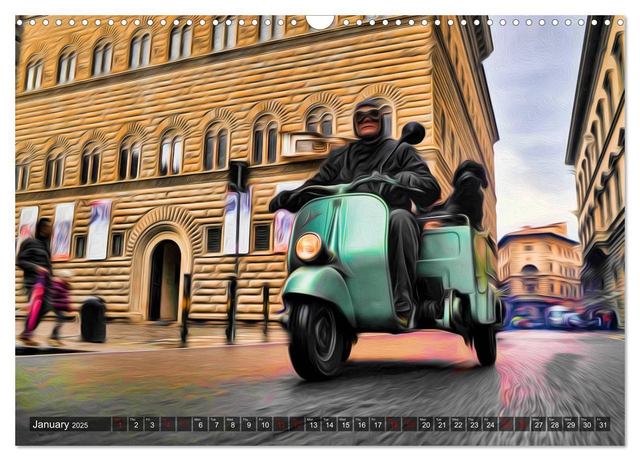 Bild: 9781325949076 | Low-angle shots of scooters (Wall Calendar 2025 DIN A3 landscape),...