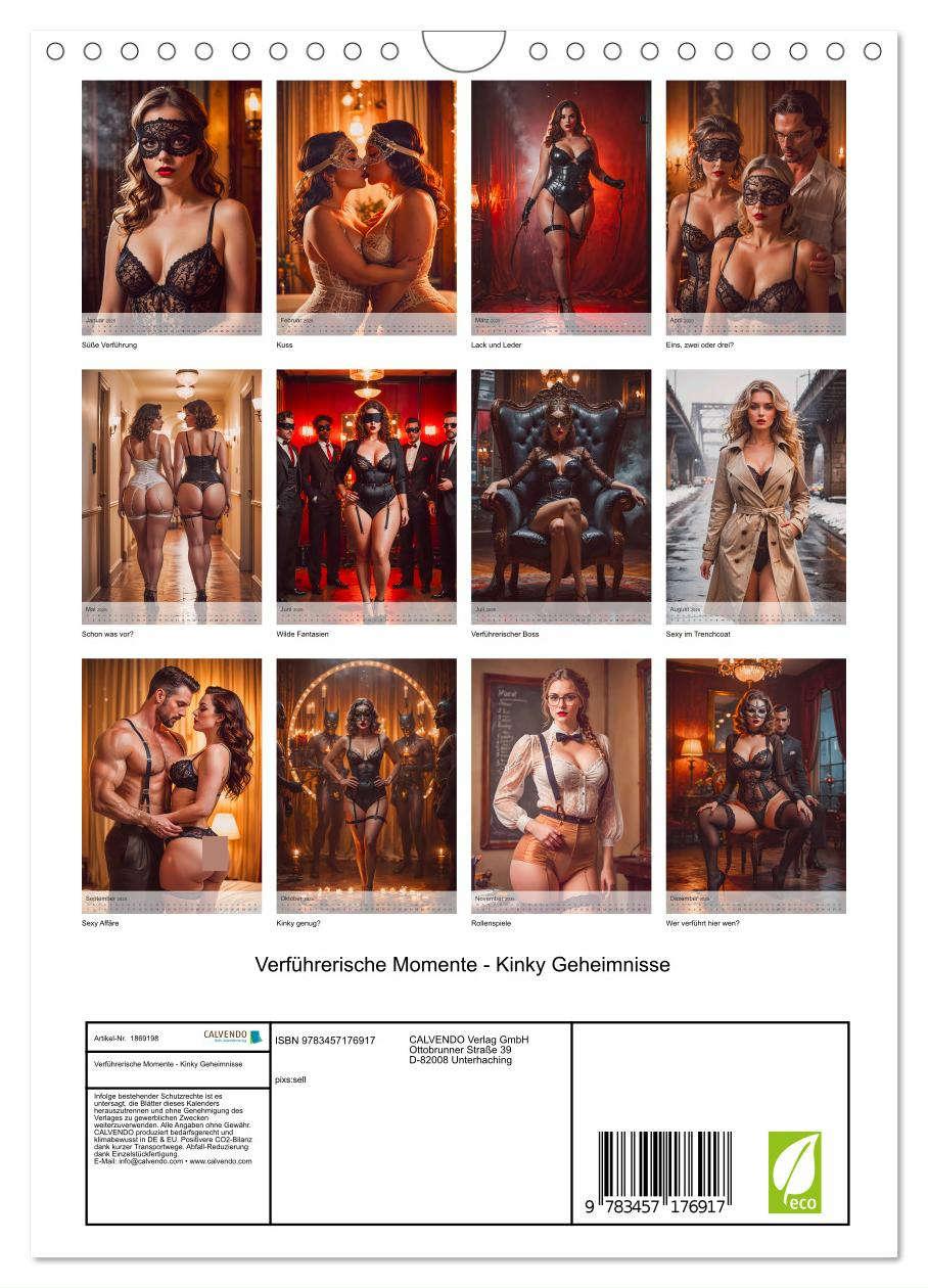 Bild: 9783457176917 | Verführerische Momente - Kinky Geheimnisse (Wandkalender 2025 DIN...