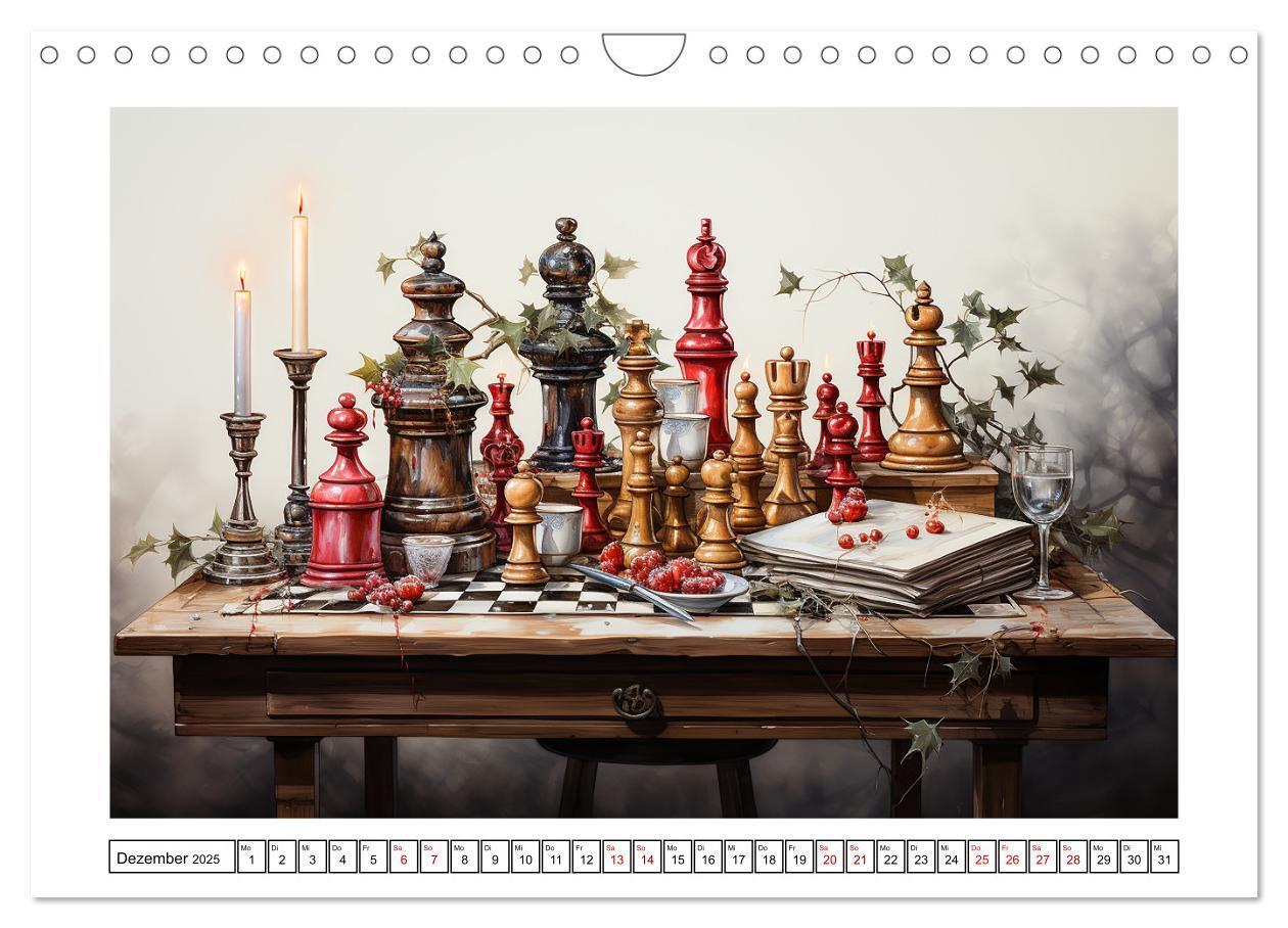 Bild: 9783383851926 | Schach Matt (Wandkalender 2025 DIN A4 quer), CALVENDO Monatskalender