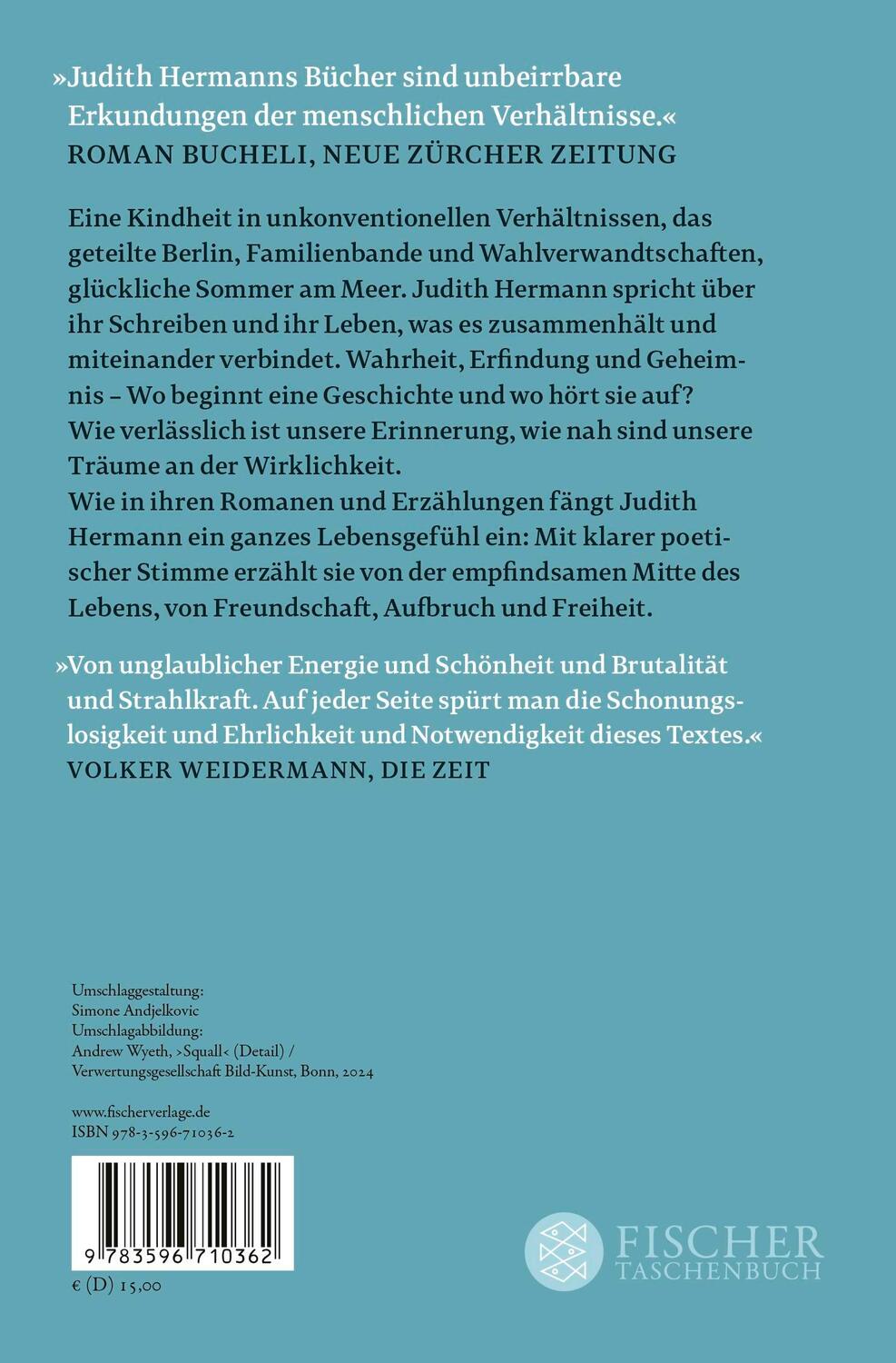 Rückseite: 9783596710362 | Wir hätten uns alles gesagt | Judith Hermann | Taschenbuch | 192 S.