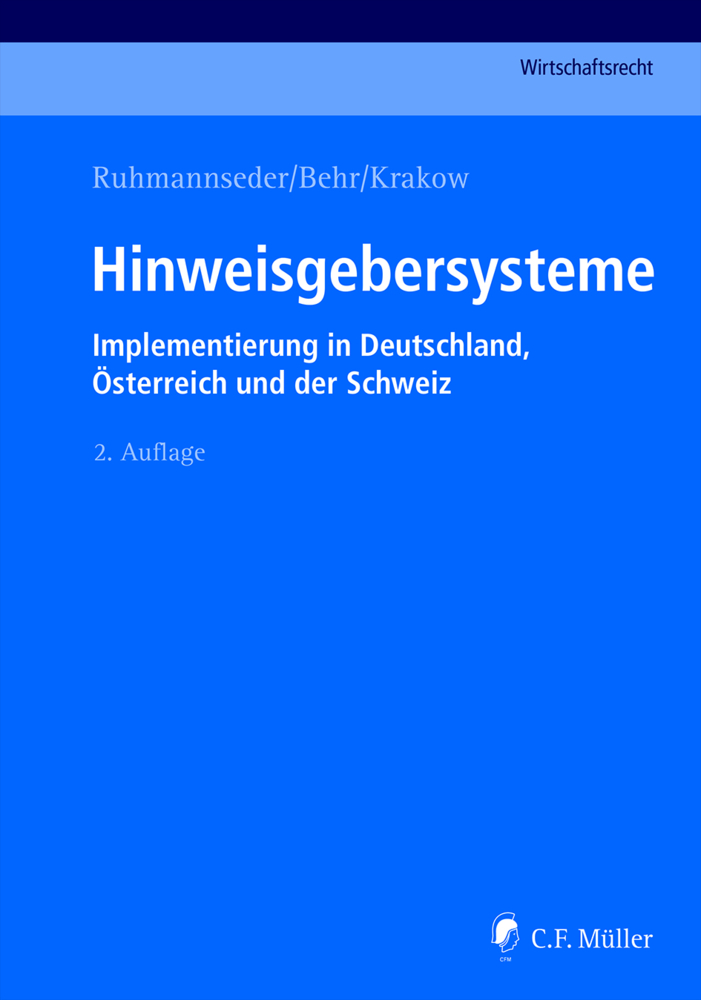 Cover: 9783811456372 | Hinweisgebersysteme | Felix Ruhmannseder (u. a.) | Buch | 263 S.