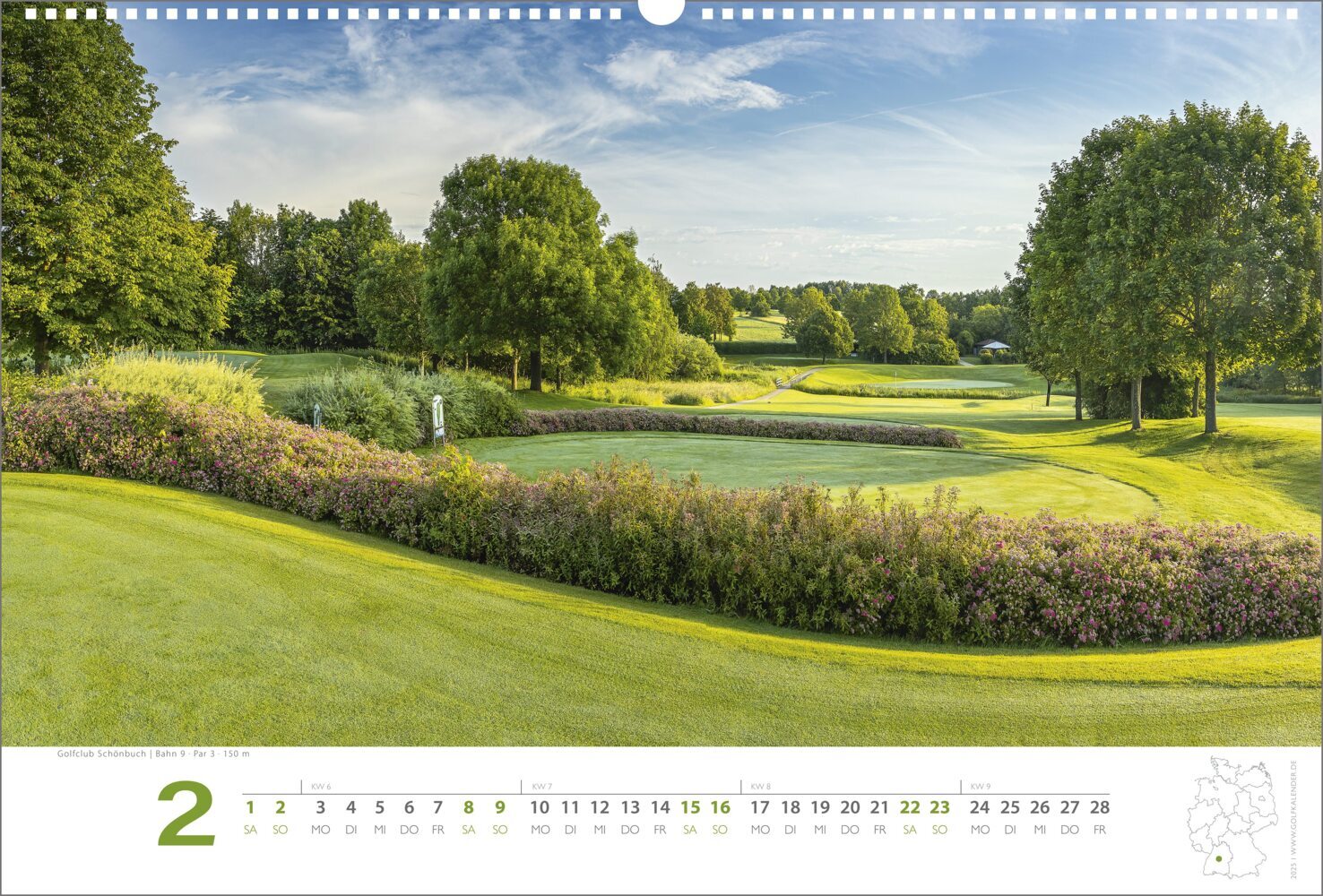 Bild: 9783948543075 | Golfkalender 2025 | Ralph Dörnte | Kalender | Spiralbindung | Deutsch