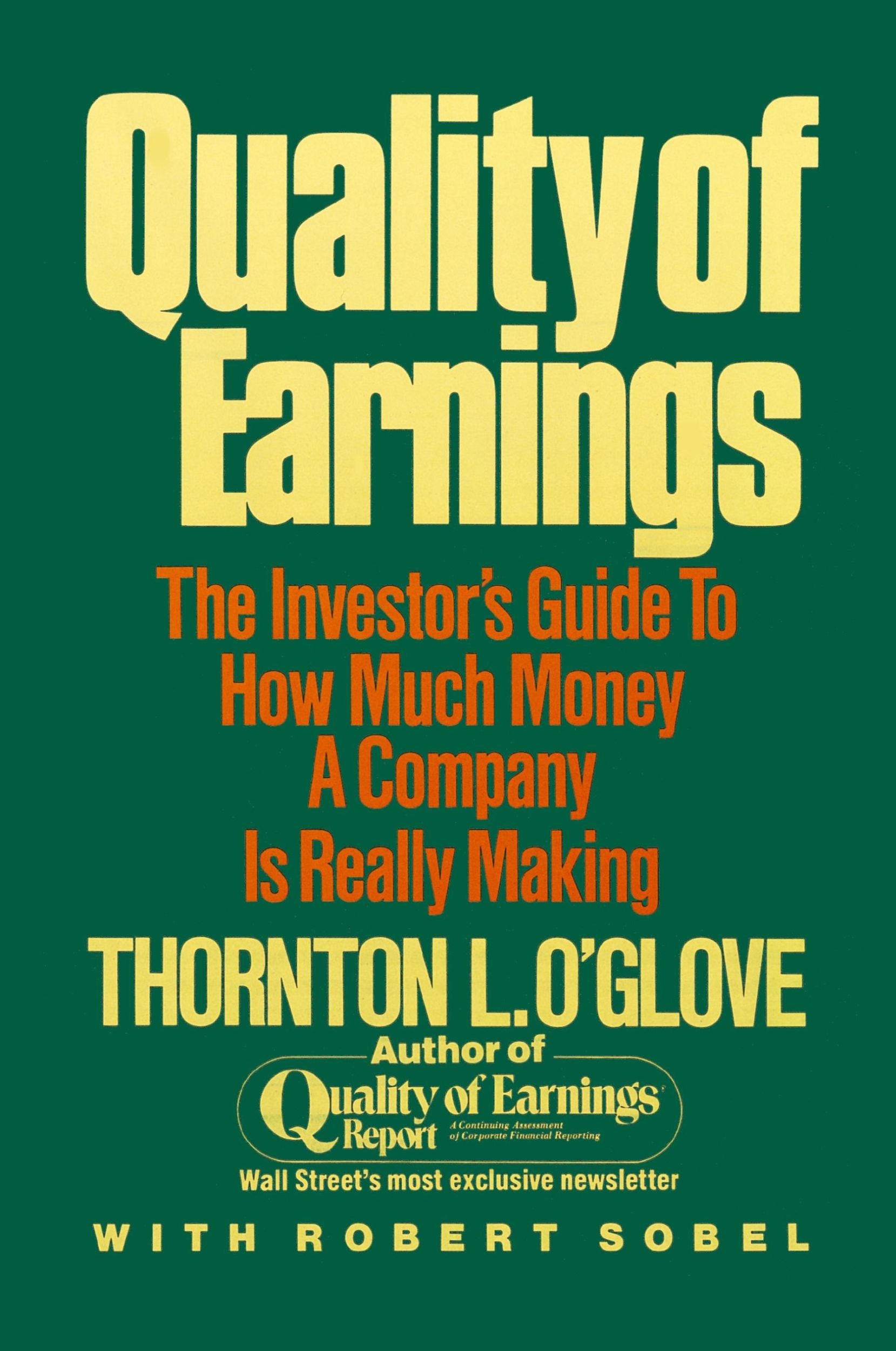 Cover: 9780684863757 | Quality of Earnings | Thornton L O'Glove | Taschenbuch | Englisch