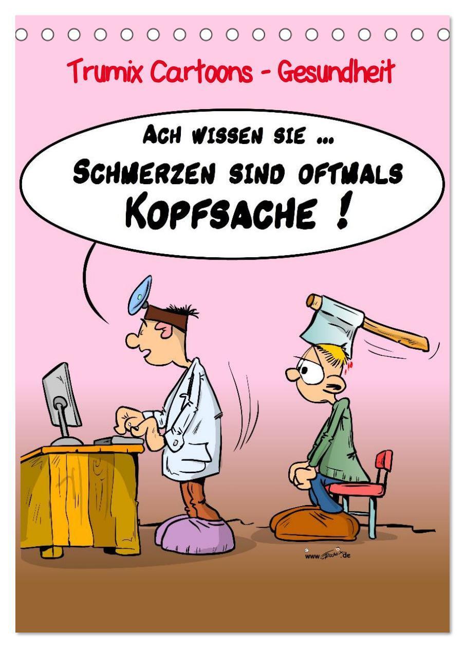 Cover: 9783457045312 | Trumix Cartoons - Gesundheit (Tischkalender 2025 DIN A5 hoch),...