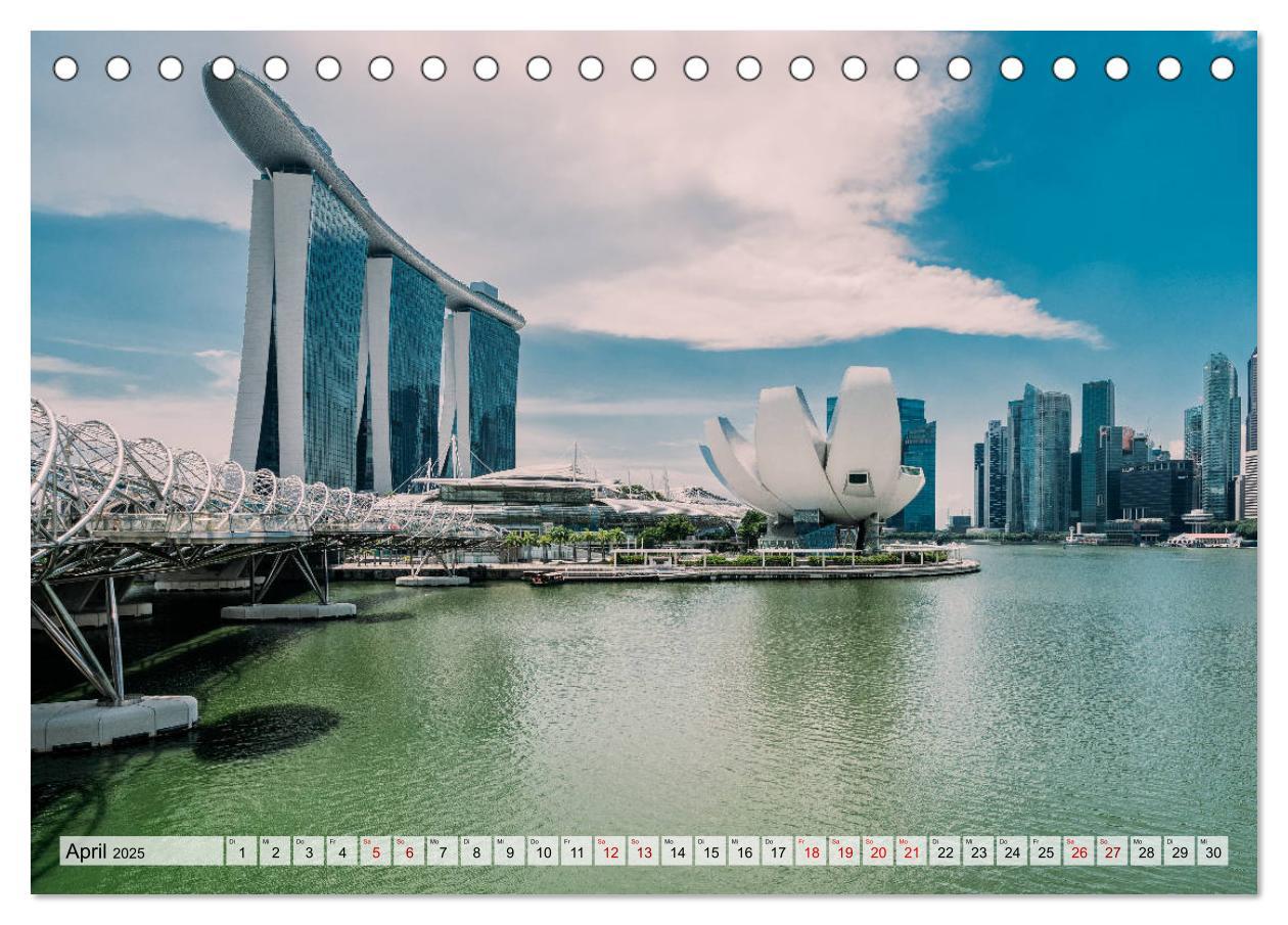 Bild: 9783435325641 | Singapur entdecken (Tischkalender 2025 DIN A5 quer), CALVENDO...