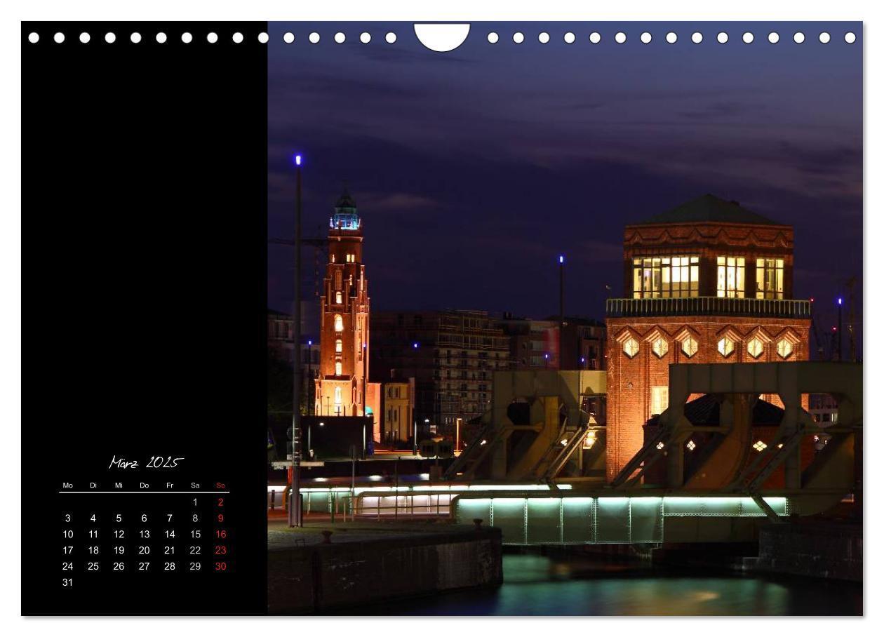 Bild: 9783435831159 | Bremerhaven Nights (Wandkalender 2025 DIN A4 quer), CALVENDO...