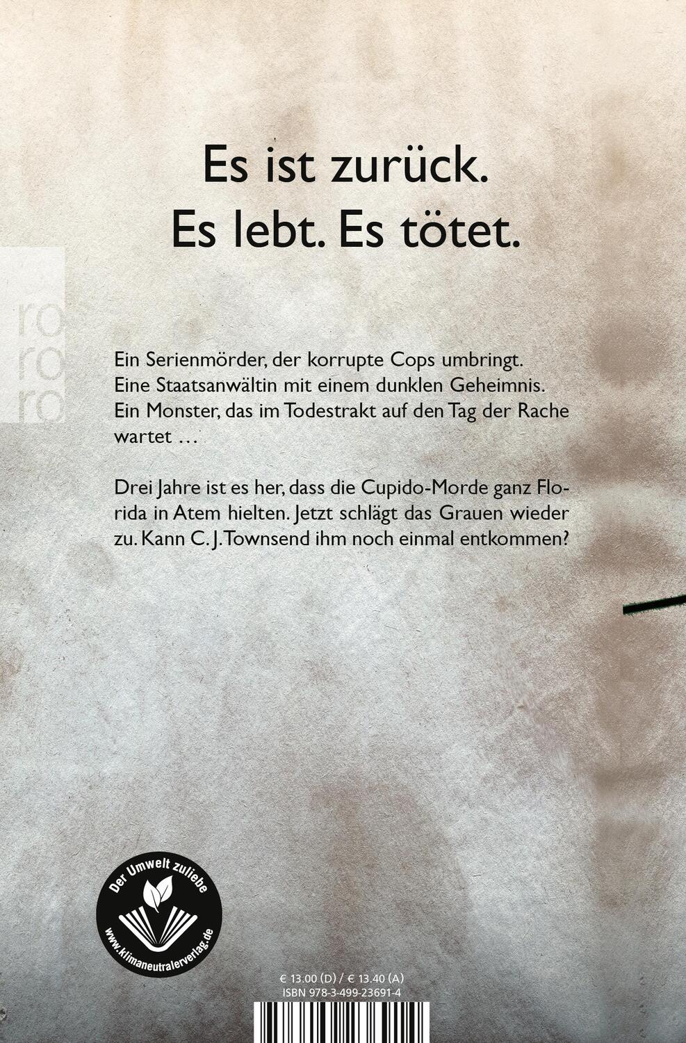 Rückseite: 9783499236914 | Morpheus | Jilliane Hoffman | Taschenbuch | Die C. J. Townsend Reihe