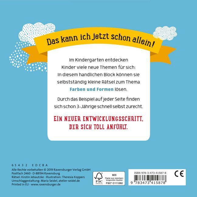 Bild: 9783473415878 | Im Kindergarten: Farben und Formen | Hier kann ich alles allein | Buch