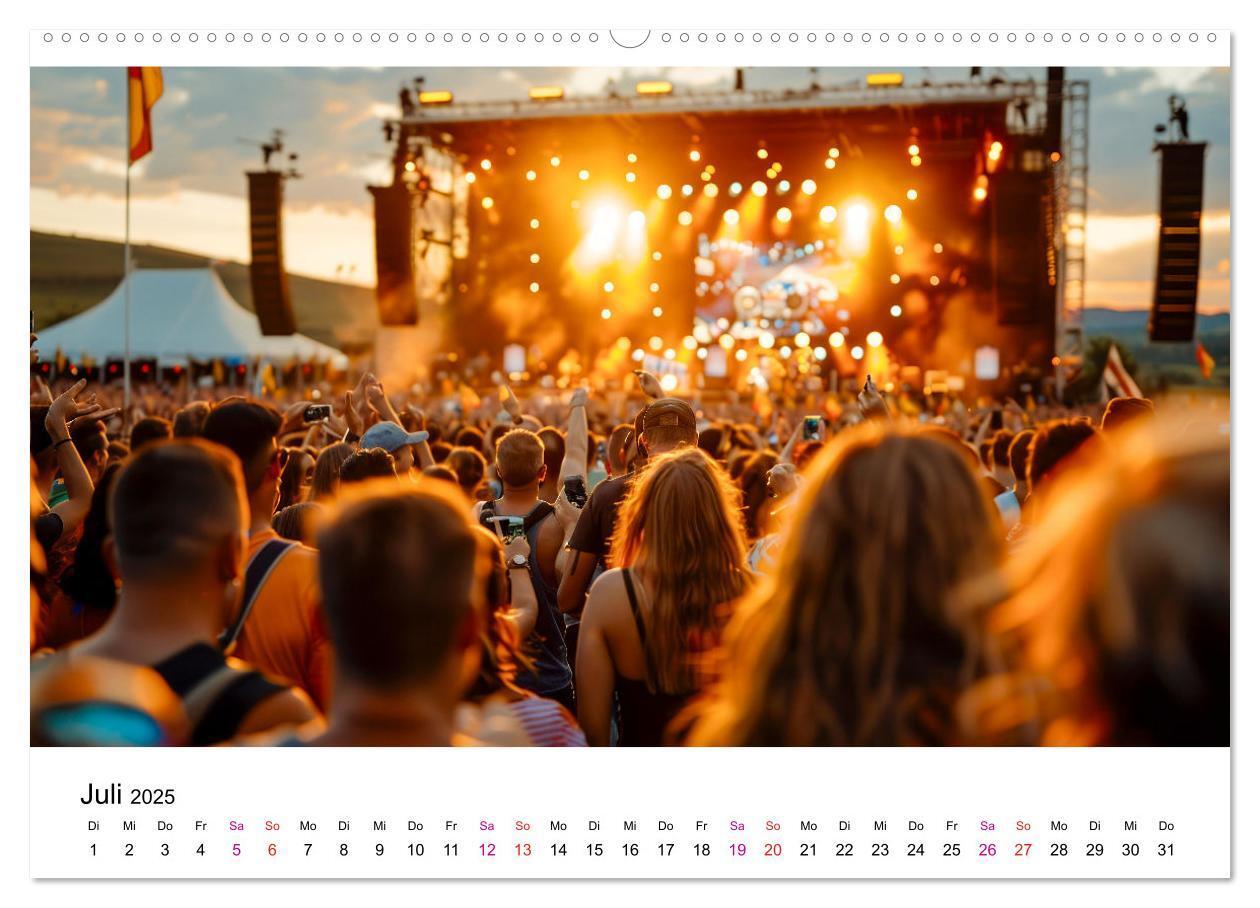 Bild: 9783457171509 | Festival Time (hochwertiger Premium Wandkalender 2025 DIN A2 quer),...