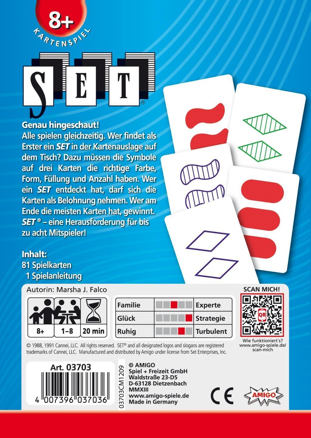 Bild: 4007396037036 | Set | AMIGO - Kartenspiel | Marsha J. Falco | Spiel | Brettspiel