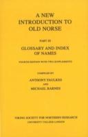 Cover: 9780903521703 | New Introduction to Old Norse | Part 3: Glossary and Index of Names