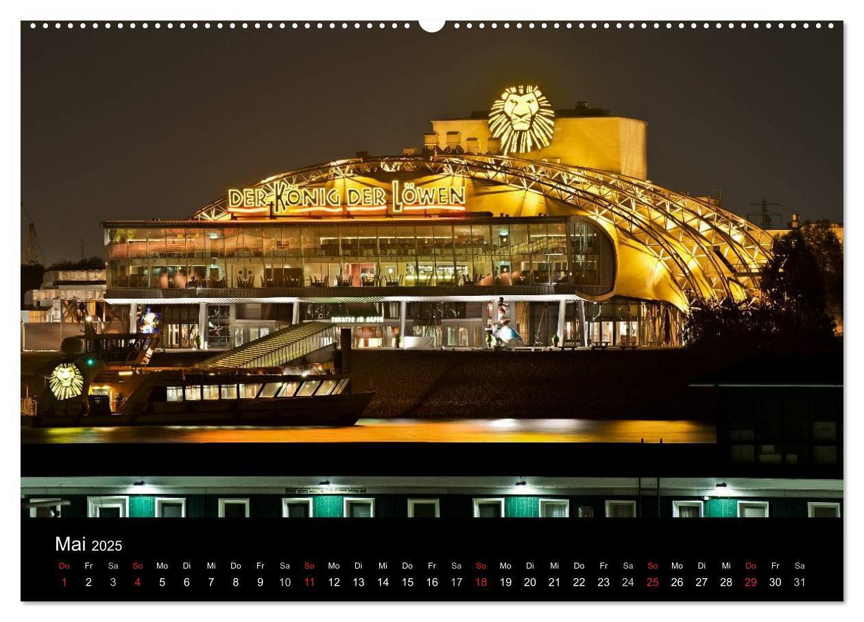 Bild: 9783435552702 | Hamburgs Nächte (Wandkalender 2025 DIN A2 quer), CALVENDO...