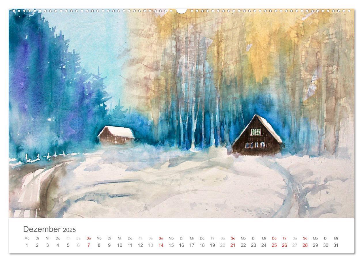 Bild: 9783435559022 | Faszination Aquarell - Eckard Funck (Wandkalender 2025 DIN A2...