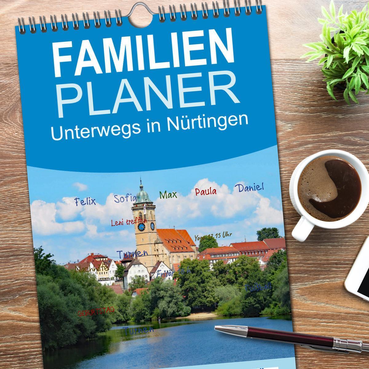 Bild: 9783457095652 | Familienplaner 2025 - Unterwegs in Nürtingen mit 5 Spalten...