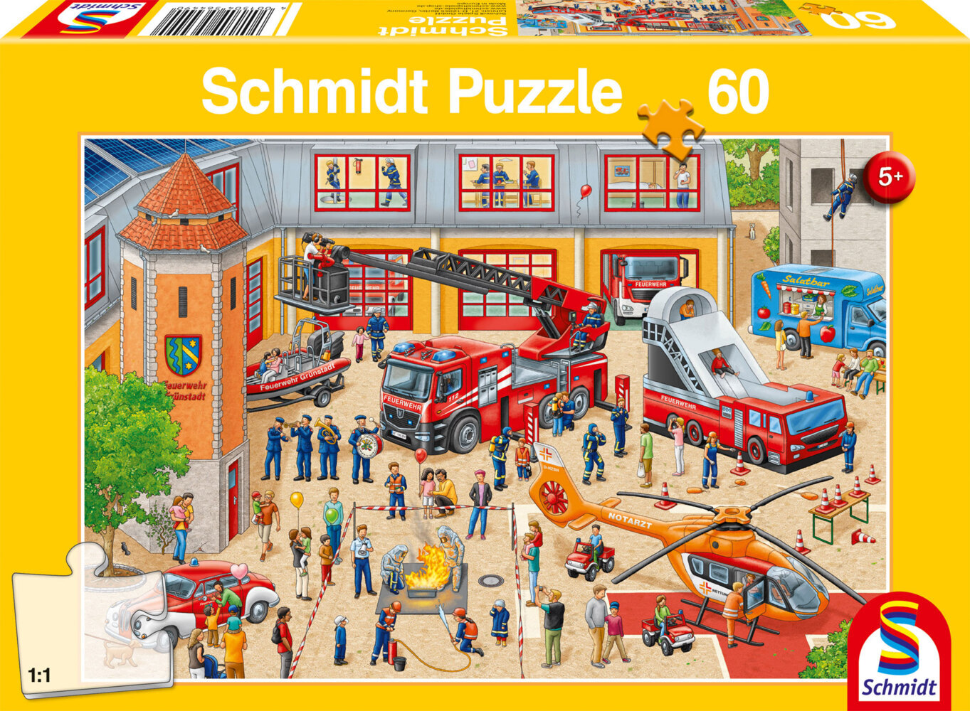 Cover: 4001504564490 | Feuerwehrstation | Kinderpuzzle Standard 60 Teile | Spiel | 56449