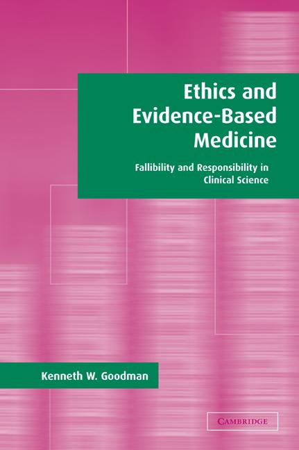 Cover: 9780521796538 | Ethics and Evidence-Based Medicine | Kenneth S. Goodman (u. a.) | Buch