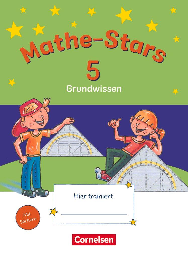 Cover: 9783060848058 | Mathe-Stars - Grundwissen - 5. Schuljahr | Übungsheft - Mit Lösungen