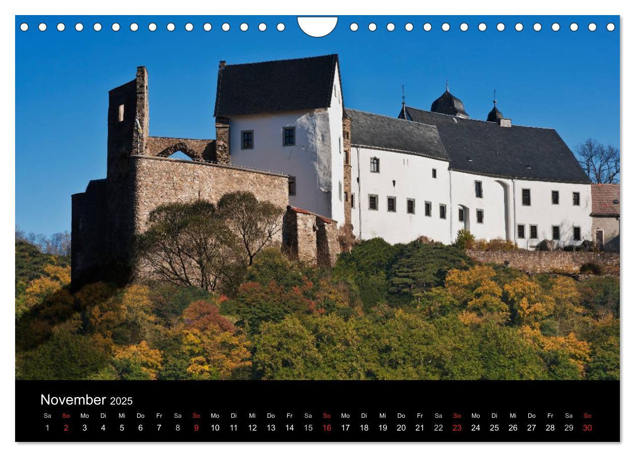 Bild: 9783435829958 | Sächsische Burgen und Schlösser (Wandkalender 2025 DIN A4 quer),...