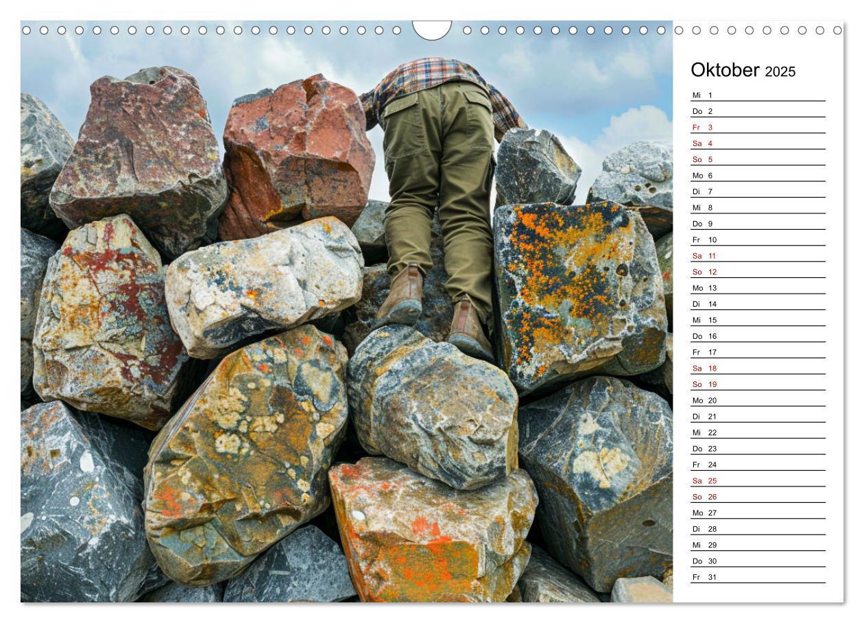 Bild: 9783435651900 | Der Geocaching Found it Kalender (Wandkalender 2025 DIN A3 quer),...