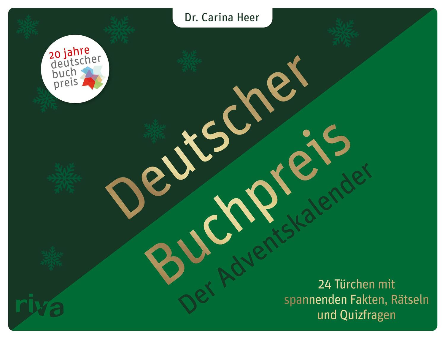 Cover: 9783742327055 | Deutscher Buchpreis - Der Adventskalender | Carina Heer | Buch