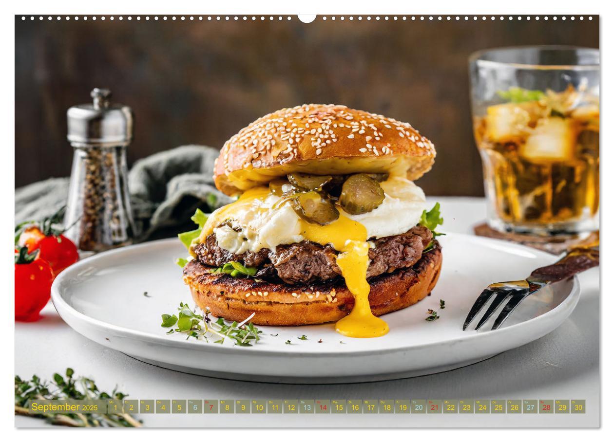 Bild: 9783457037010 | Unsere Burger Deluxe (Wandkalender 2025 DIN A2 quer), CALVENDO...