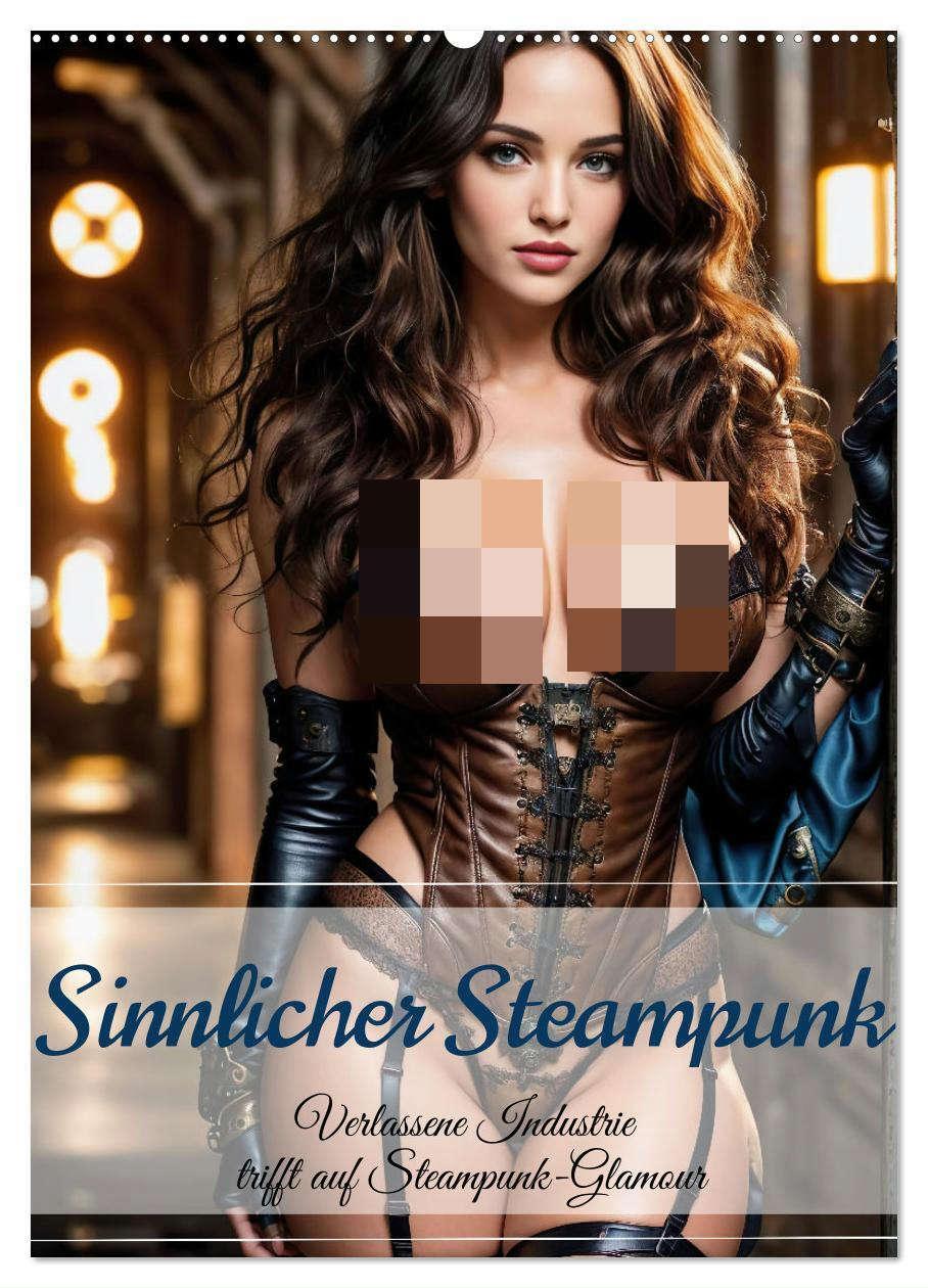 Cover: 9783383771125 | Sinnlicher Steampunk (Wandkalender 2025 DIN A2 hoch), CALVENDO...