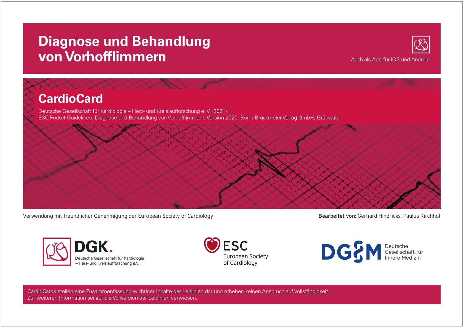 Cover: 9783898626712 | Diagnose und Behandlung von Vorhofflimmern | CardioCard | Kardiologie