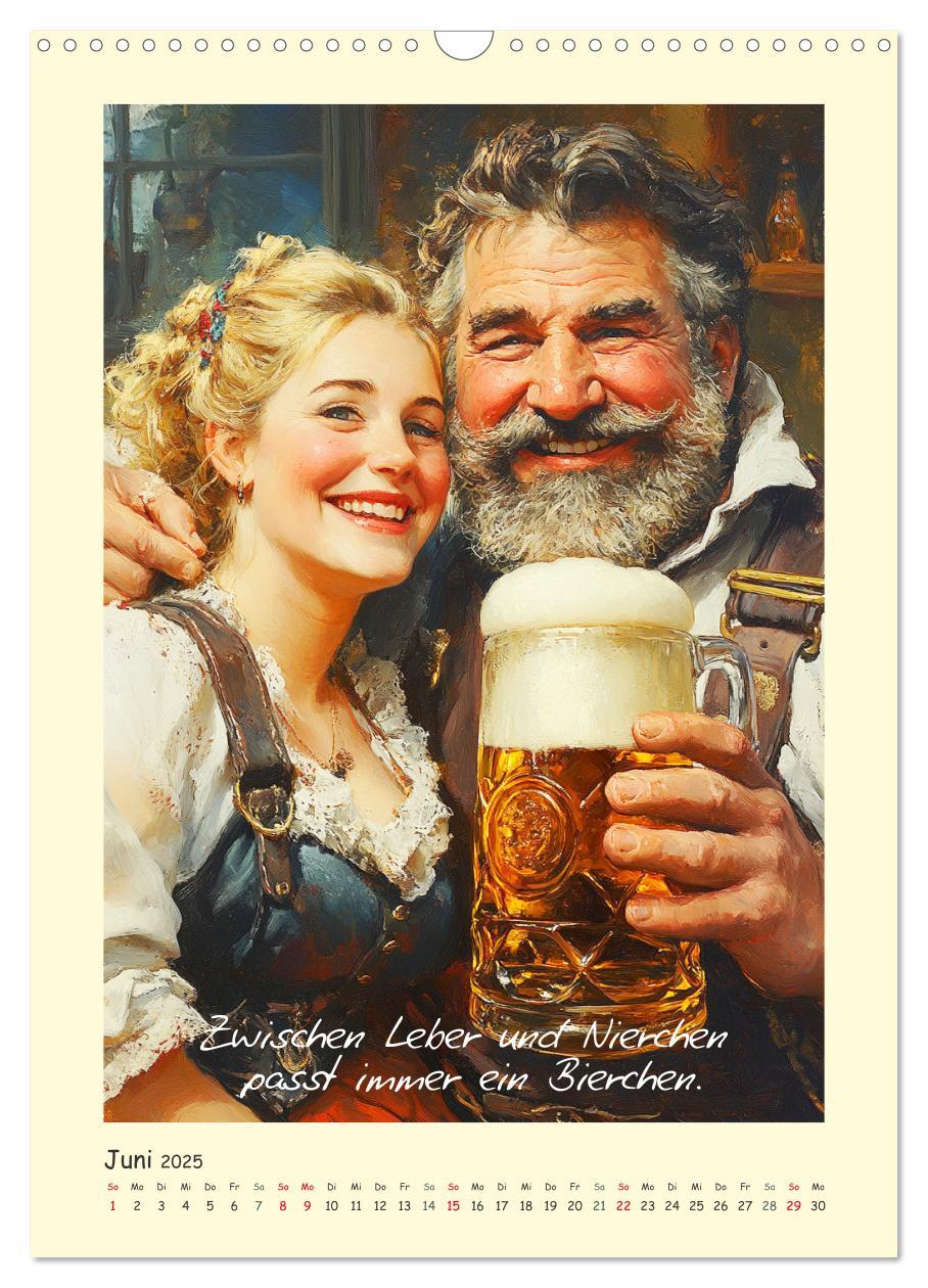 Bild: 9783457189849 | Bier, Bäuche, Sprüche. Spaß mit Hopfen und Malz (Wandkalender 2025...