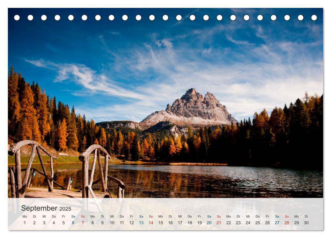 Bild: 9783383786358 | Dolomiten - Rundreise um Drei Zinnen (Tischkalender 2025 DIN A5...