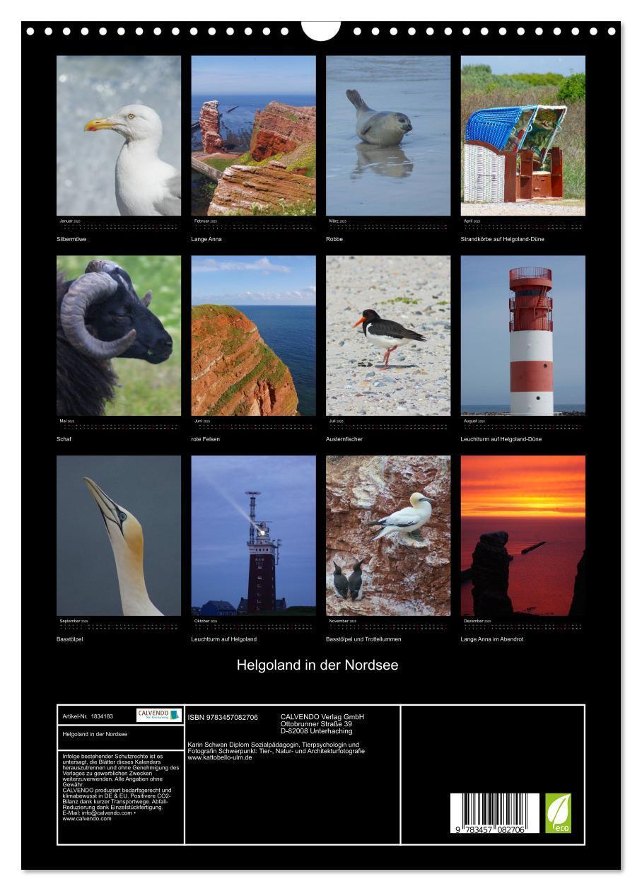 Bild: 9783457082706 | Helgoland in der Nordsee (Wandkalender 2025 DIN A3 hoch), CALVENDO...