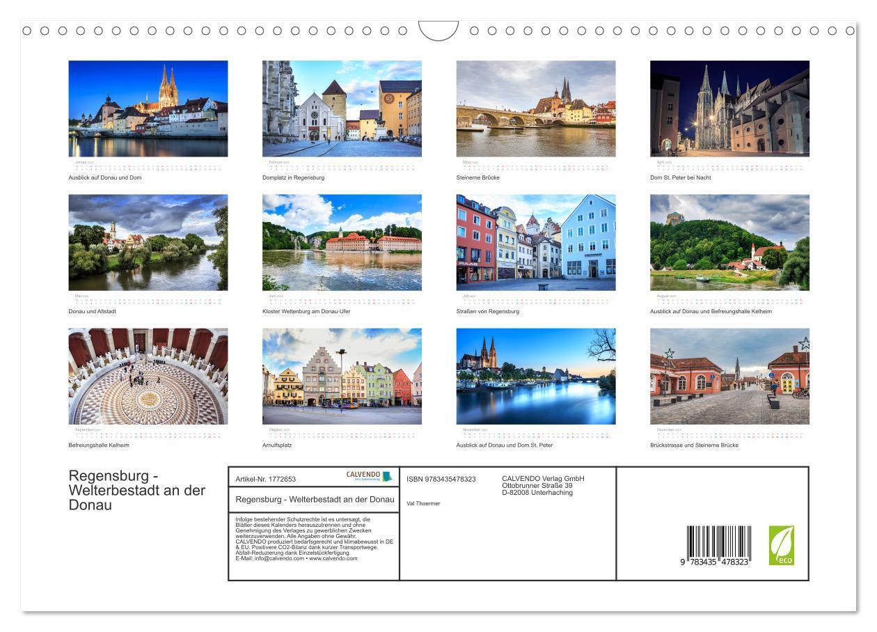 Bild: 9783435478323 | Regensburg - Welterbestadt an der Donau (Wandkalender 2025 DIN A3...