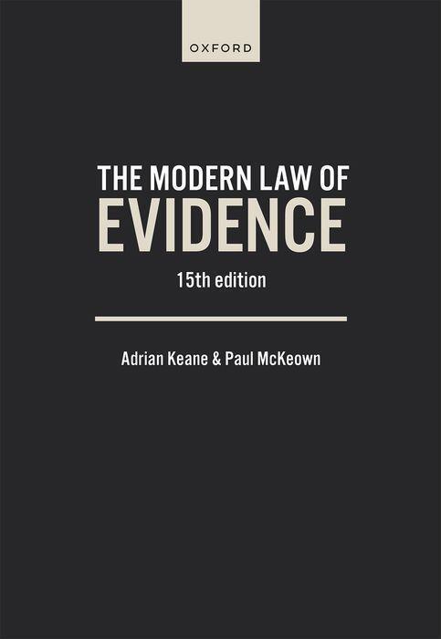 Cover: 9780198903802 | The Modern Law of Evidence | Adrian Keane (u. a.) | Taschenbuch | 2024