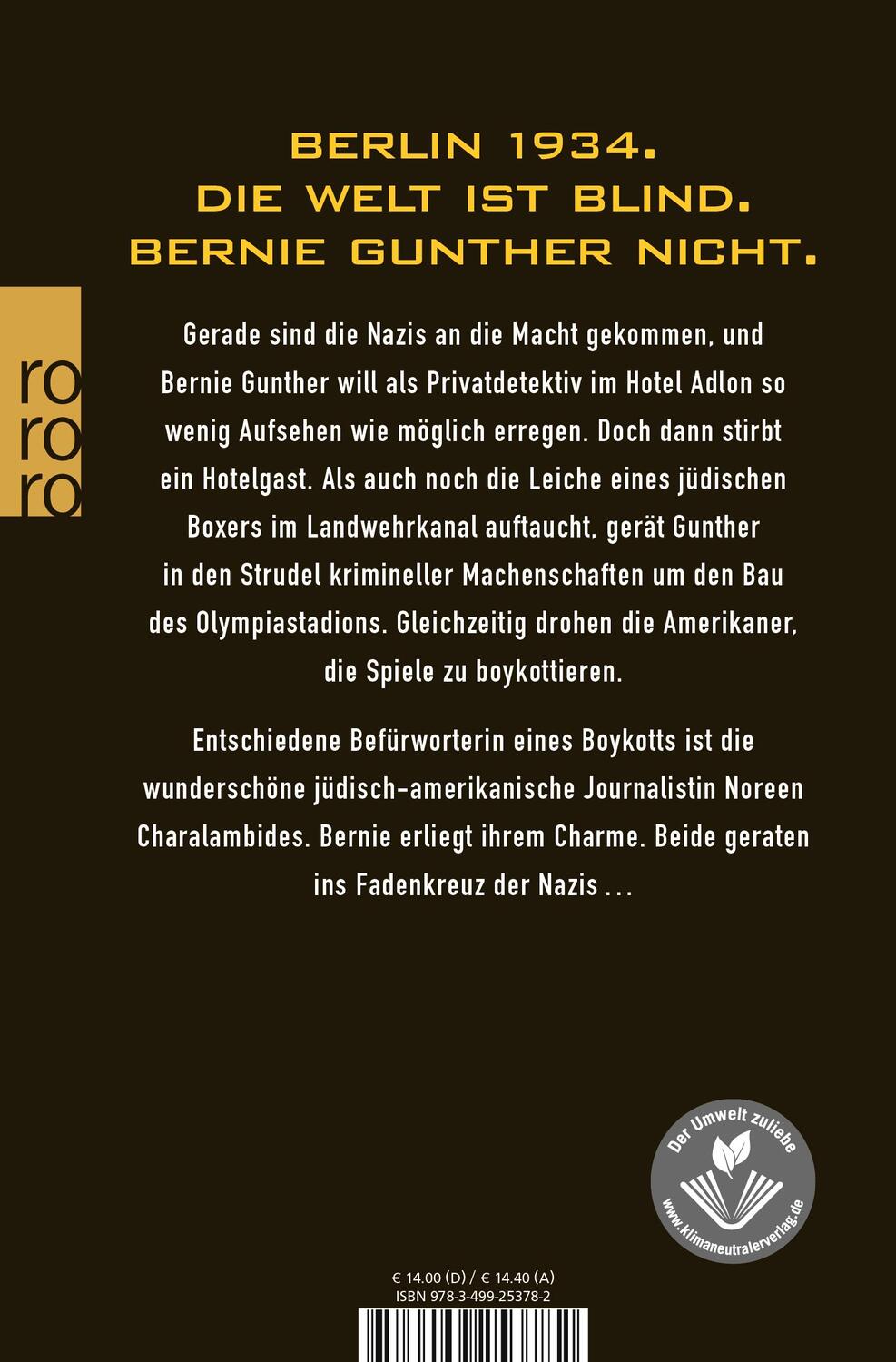 Rückseite: 9783499253782 | Die Adlon Verschwörung | Philip Kerr | Taschenbuch | Deutsch | 2011