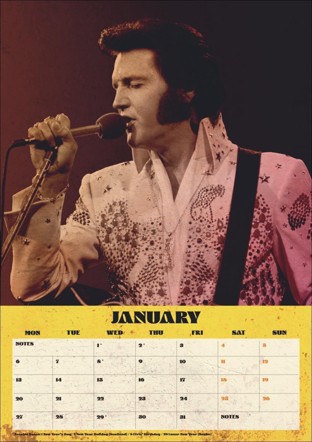 Bild: 9783840196720 | Elvis Posterkalender 2025 | Elvis | Kalender | Danilo | Spiralbindung