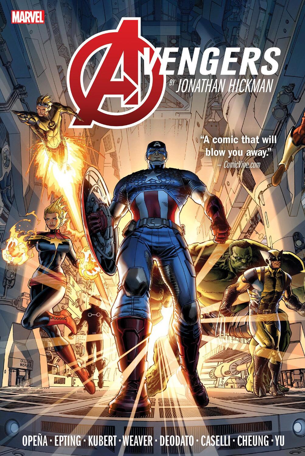 Cover: 9781302945473 | AVENGERS BY JONATHAN HICKMAN OMNIBUS VOL. 1 [NEW PRINTING] | Hickman