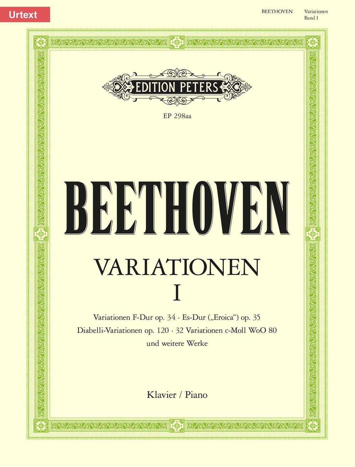 Cover: 9790014003913 | Variations for Piano | Opp. 34, 35, 76, 120, Woo 65, 71, 80; Urtext