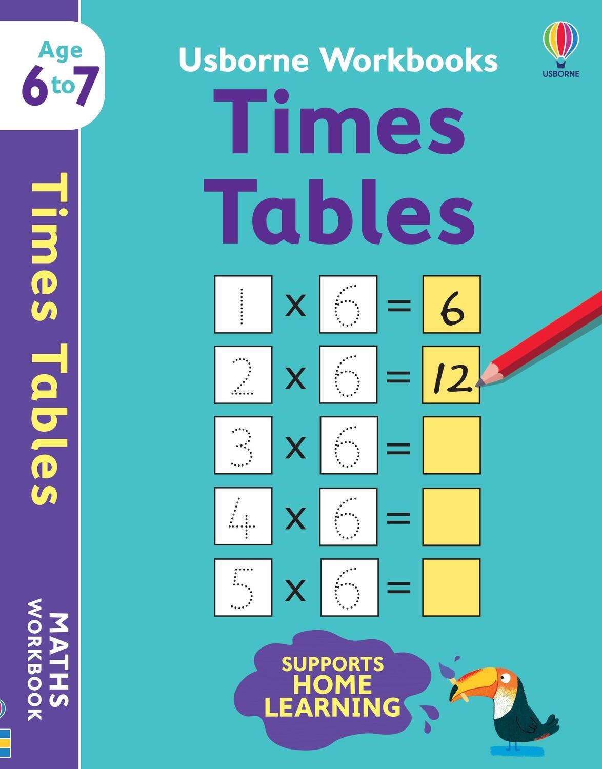 Cover: 9781474990974 | Usborne Workbooks Times Tables 6-7 | Holly Bathie | Taschenbuch | 2021