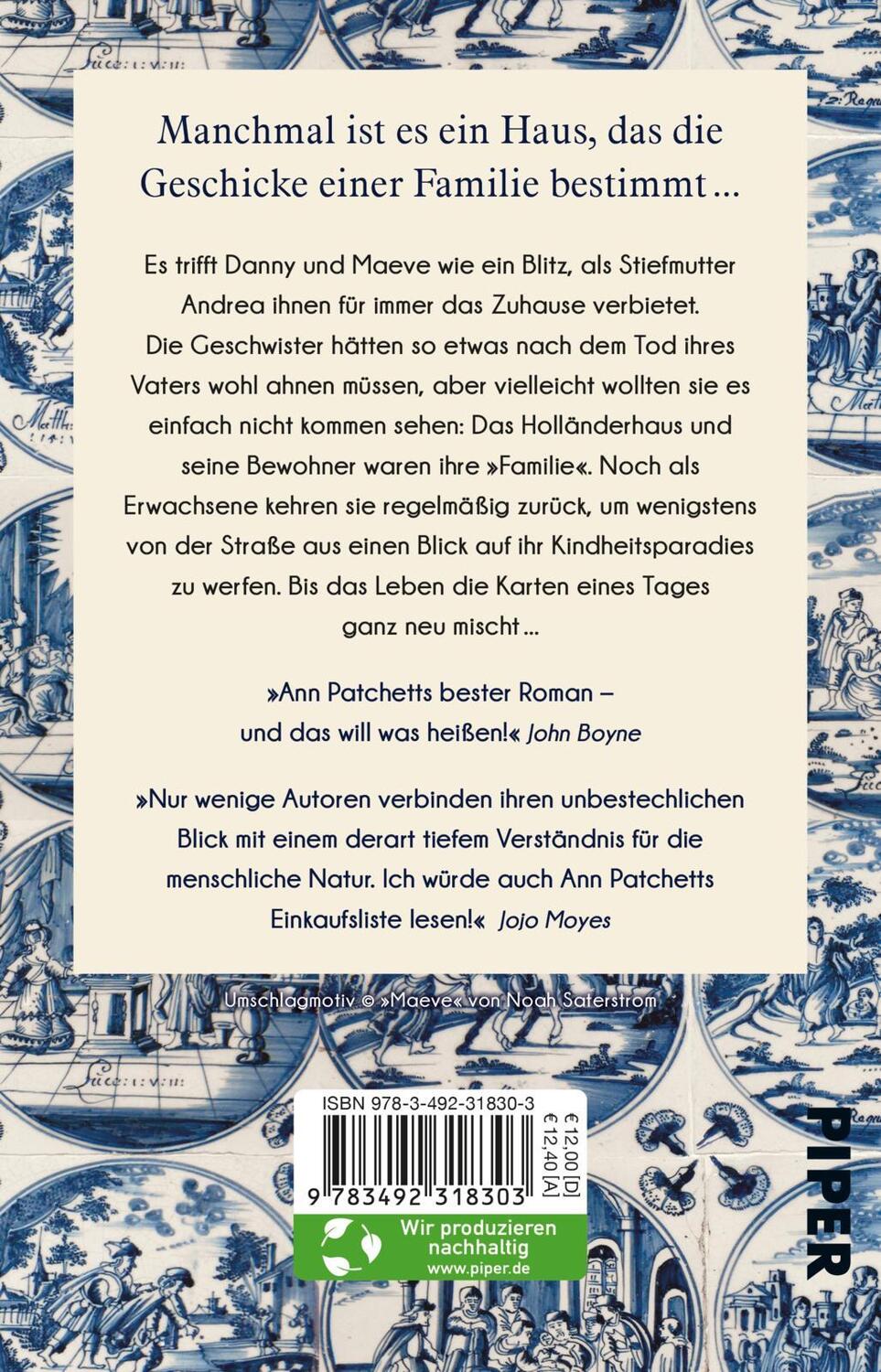 Rückseite: 9783492318303 | Das Holländerhaus | Ann Patchett | Taschenbuch | 400 S. | Deutsch