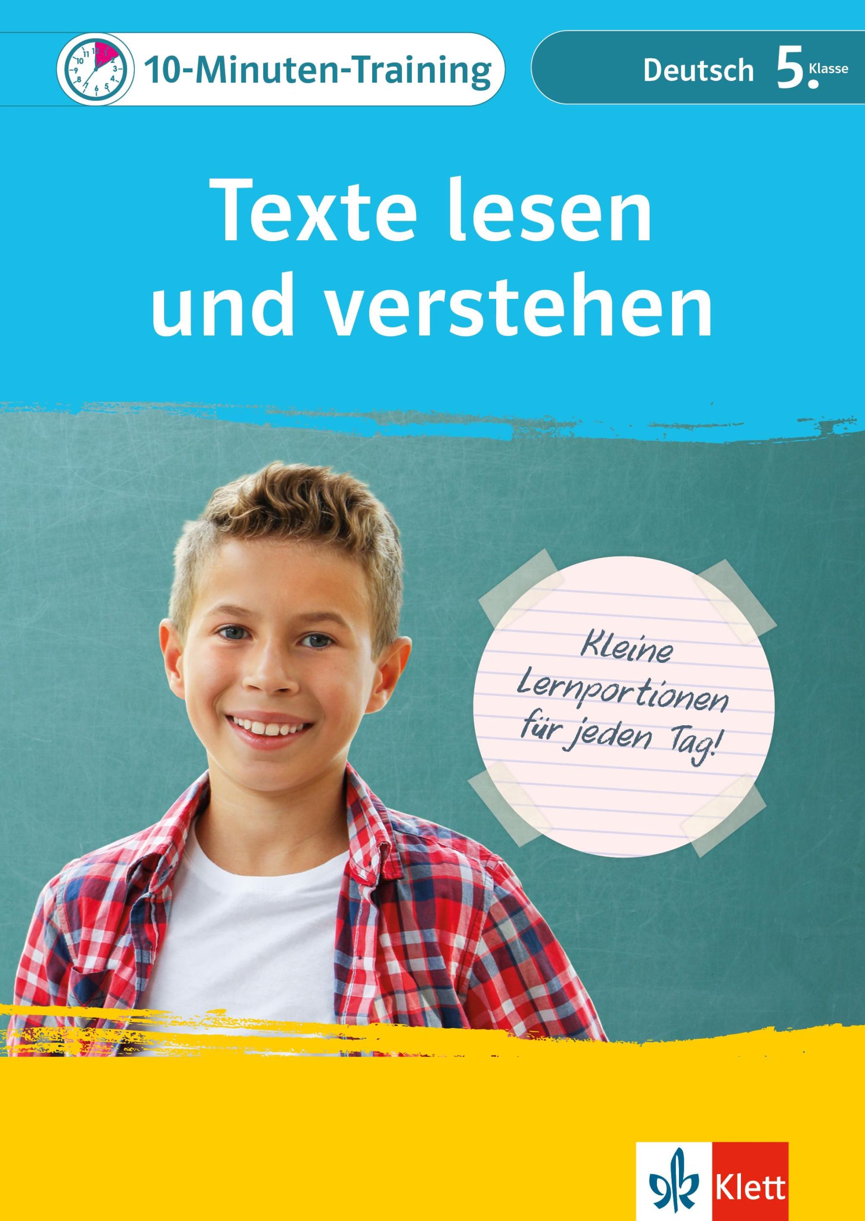 Cover: 9783129276525 | Klett 10-Minuten-Training Deutsch Texte lesen und verstehen 5. Klasse