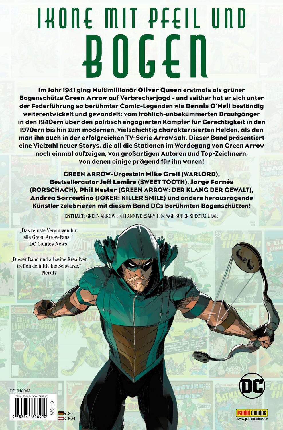 Rückseite: 9783741626920 | DC Celebration: Green Arrow | Mike Grell (u. a.) | Buch | 116 S.