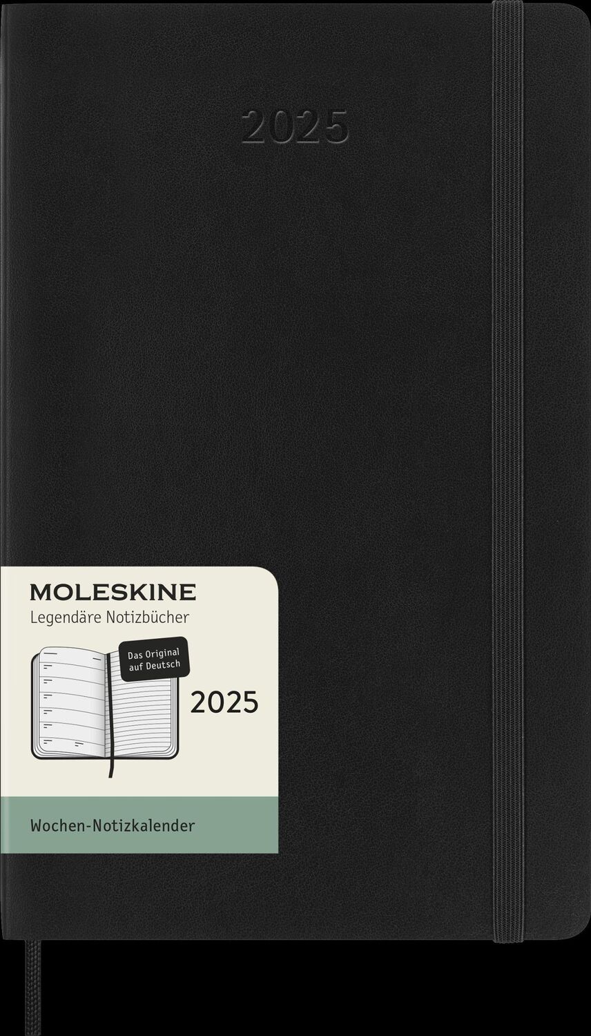 Bild: 8056999270308 | Moleskine 12 Monate Wochen Notizkalender Deutsch 2025, Large/A5, 1...