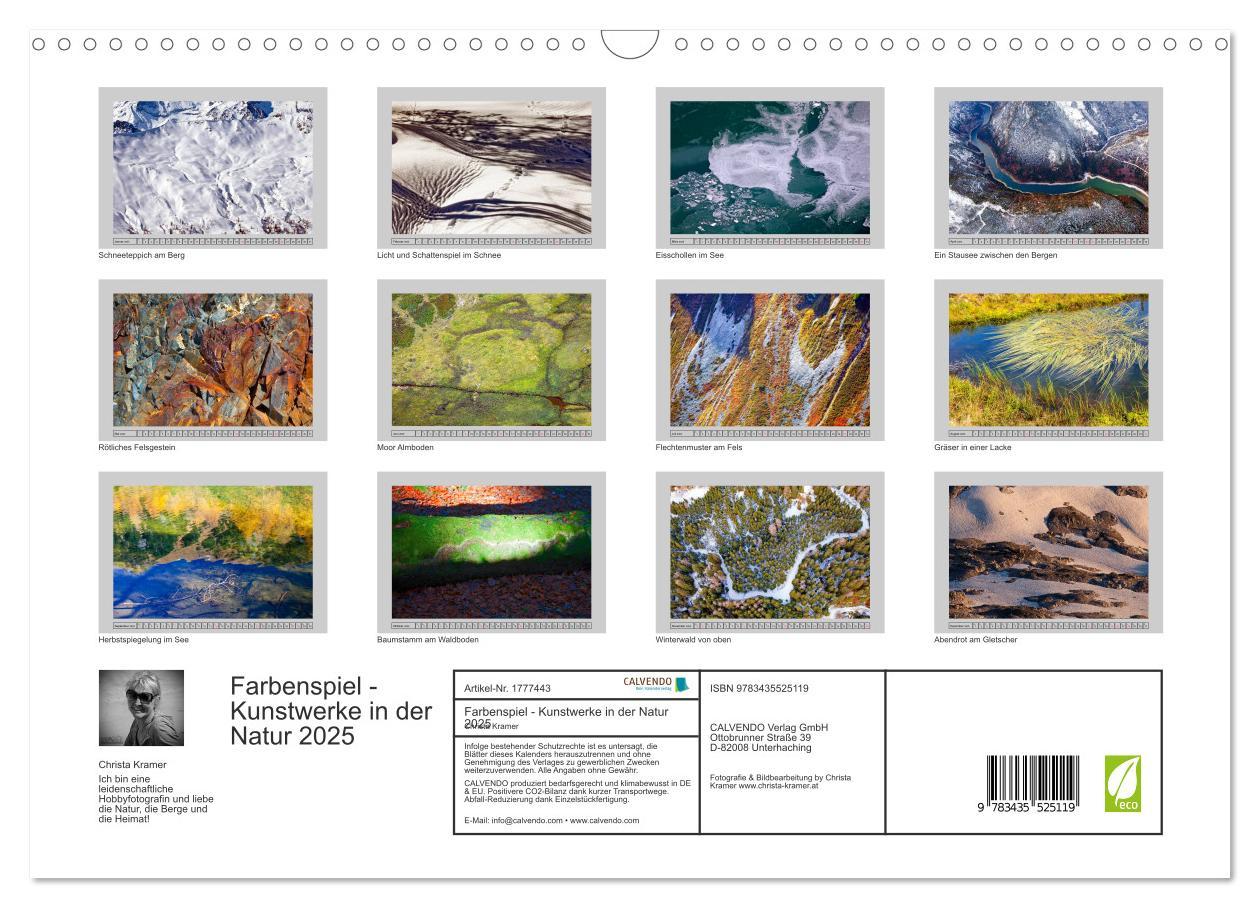 Bild: 9783435525119 | Farbenspiel - Kunstwerke in der Natur 2025 (Wandkalender 2025 DIN...