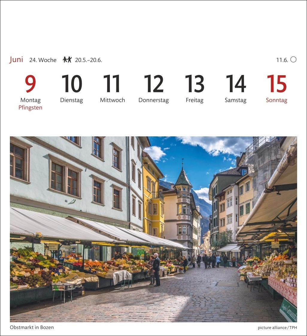 Bild: 9783840034176 | Südtirol Sehnsuchtskalender 2025 - Wochenkalender mit 53 Postkarten