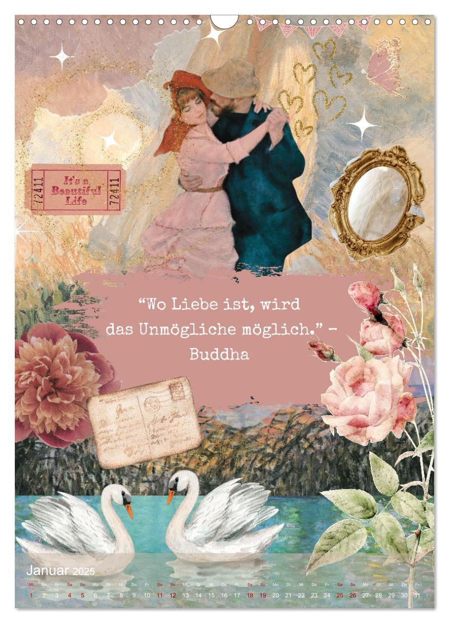 Bild: 9783457231050 | Vintage Vibes ¿ Frauen, Kunst und Worte (Wandkalender 2025 DIN A3...